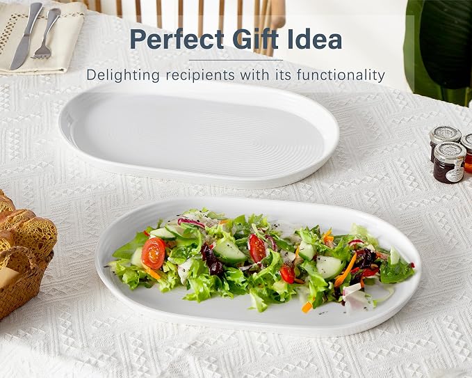 ONEMORE 16 Inch Ceramic Serving Plates - Image 8
