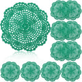 10 Pcs 8 Inch Cute Crochet Doilies Crochet Flower Coasters Handmade Cotton by Gandeer