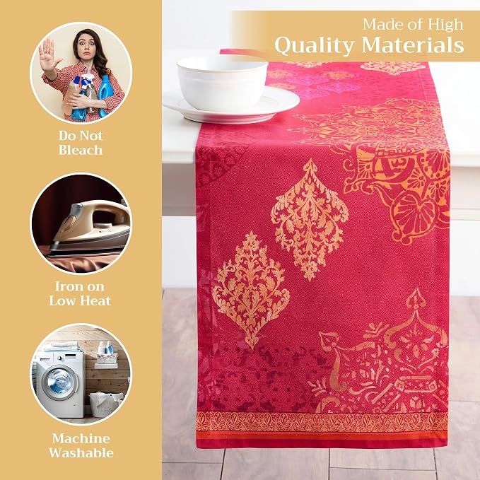 Maison d' Hermine Table Runner 100% Cotton 14.50" x 72" | Table Runners 72 - Image 3