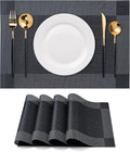 Placemats Set of 4 Washable Indoor | Outdoor Vinyl Place Mats by CADONO