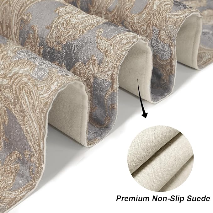 Loom and Mill Luxury Jacquard Damask Table Runner 120 Inches Long, 13x120 in - Image 5