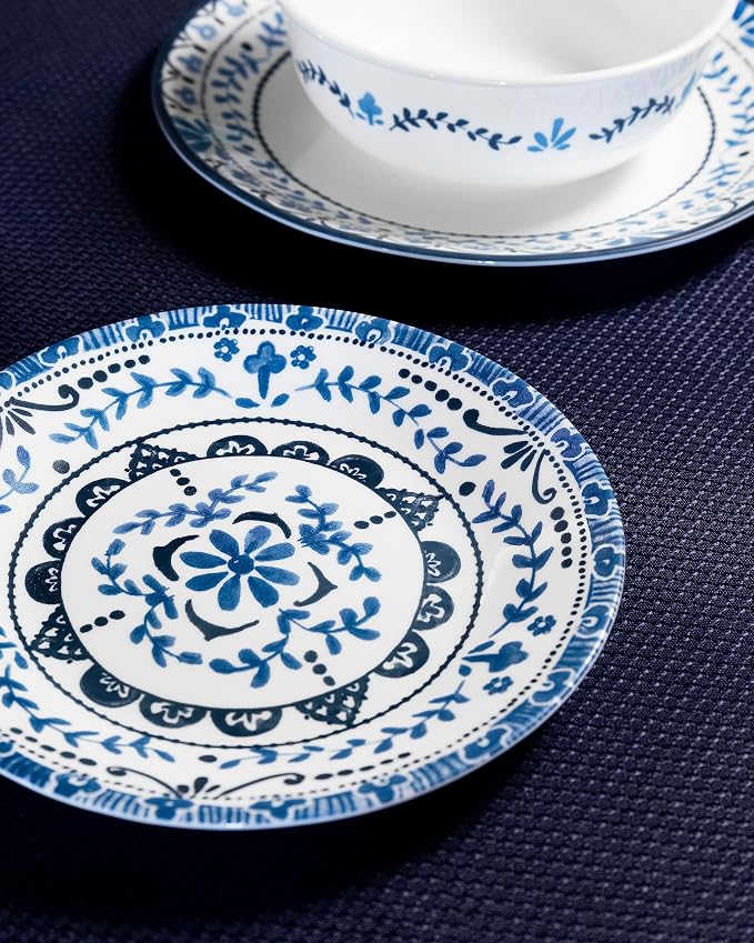 Corelle Vitrelle 6-Piece Appetizer Plates Set Triple Layer Glass and Chip - Image 4