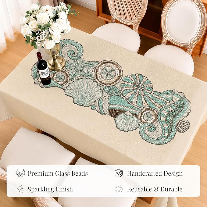 Handmade Beaded Runner 36 Inch - Image 7