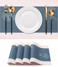 Placemats Set of 4 Washable Indoor | Outdoor Vinyl Place Mats by CADONO