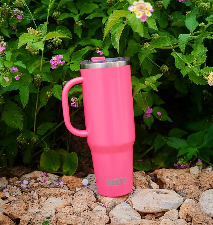 Beast 42 oz Tumbler with Handle Stainless Steel Vacuum Insulated Coffee Ice Cup - Image 2
