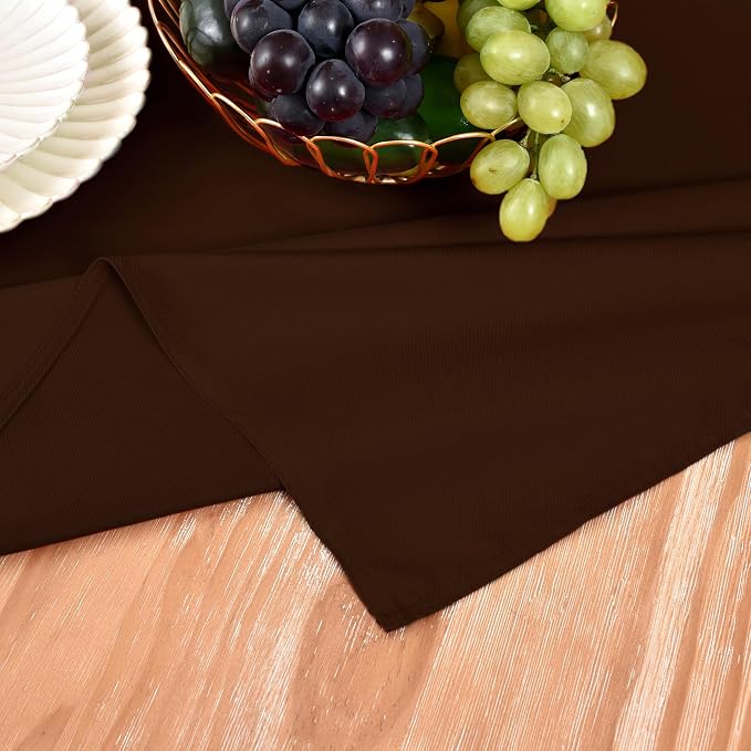 MEANMOY Brown Table Runner 48 Inches Long Waterproof Washable Table Runners | - Image 5