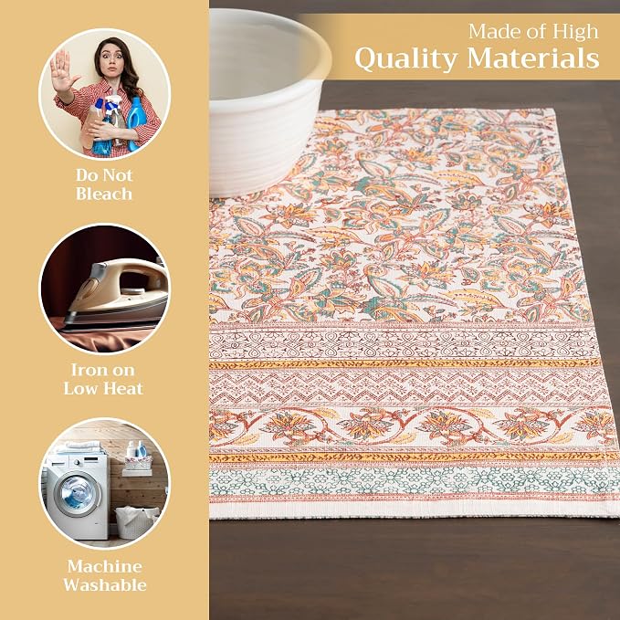Maison d' Hermine Placemats Set of 4 Reusable 100% Cotton | Cloth Place Mats - Image 3
