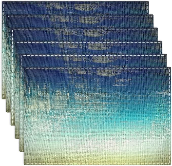 Emvency Farmhouse Placemats Set of 6, 12x18 Inch by Emvency