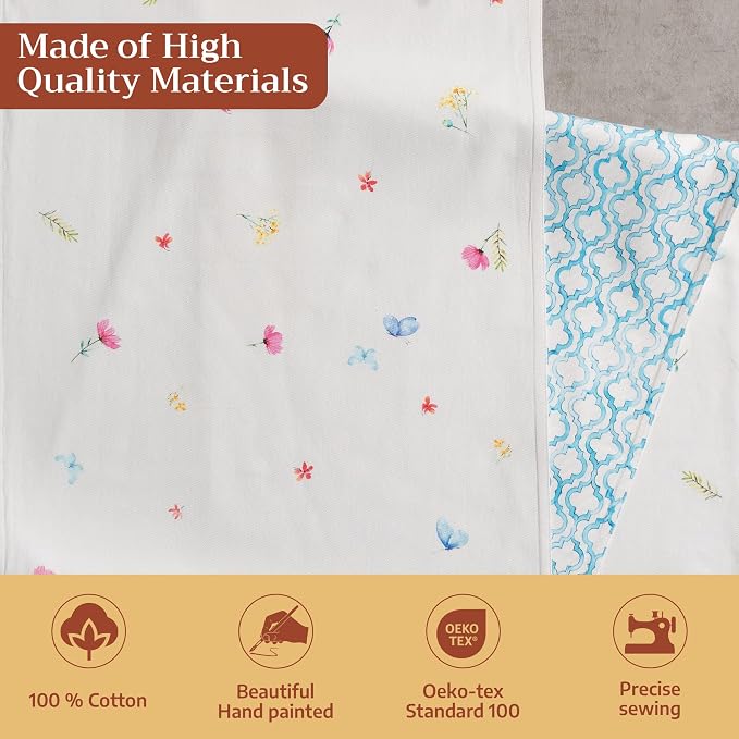 Maison d' Hermine Table Runner 100% Cotton 14.50" x 72" | Table Runners 72 - Image 3