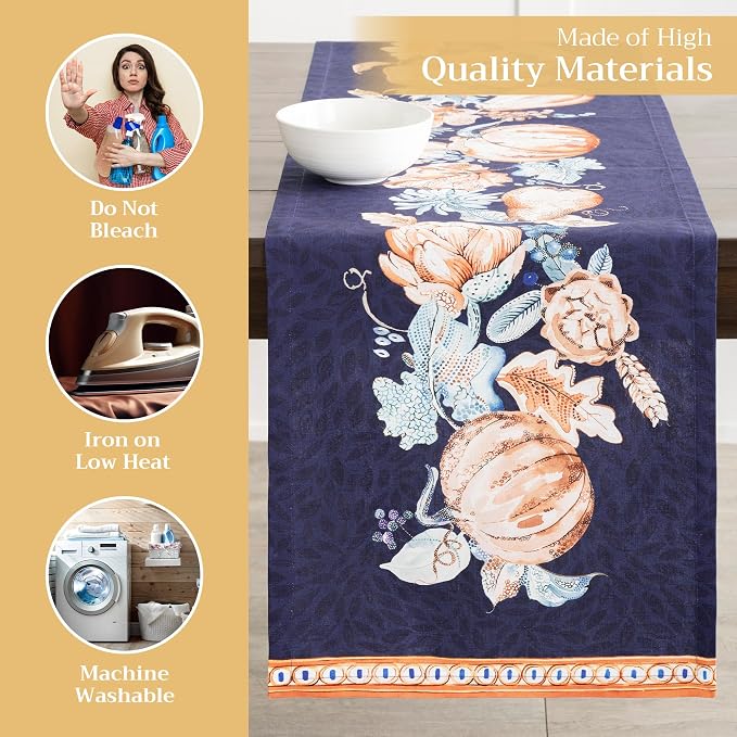 Maison d' Hermine Table Runner 100% Cotton 14.50" x 72" | Table Runners 72 - Image 3