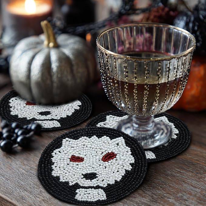 COTTON CRAFT Halloween Beaded Coasters - Image 6