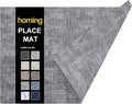 Faux Leather Heat Resistant Placemats 6 Packs, Waterproof Wipeable Dining PU by homing