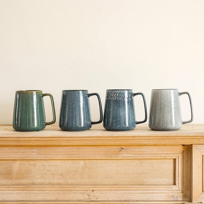 Large Ceramics Coffee Mugs, - Image 8