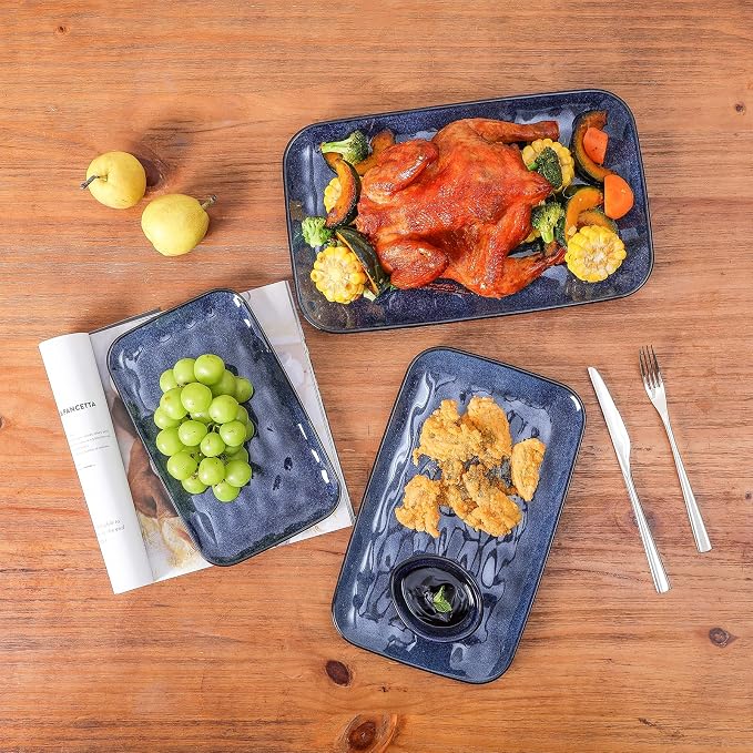 vicrays Ceramic Rectangle Serving Platters - Image 2
