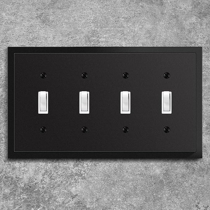 Modern Edge Decorative Wall Plate Switch Plate Outlet Cover, Durable Solid Zinc - Image 4