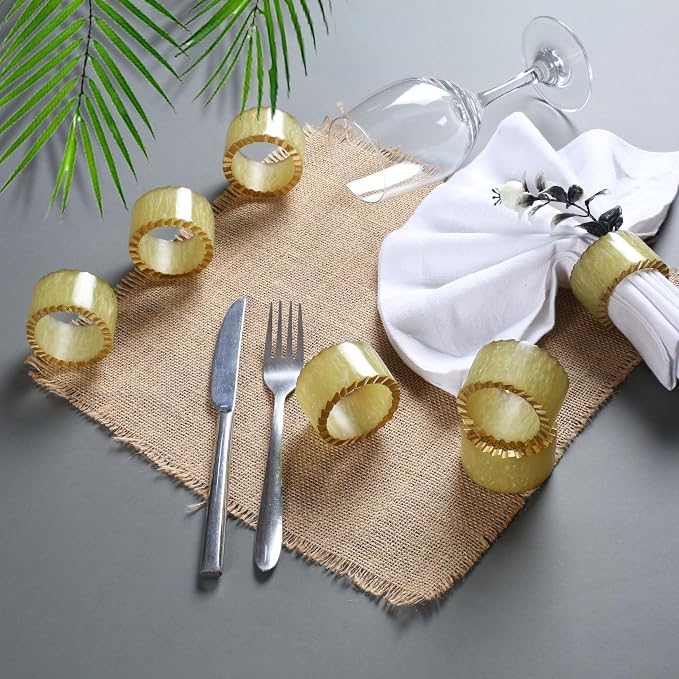 Epoxy Resin Napkin Rings Set of 12 - Image 4