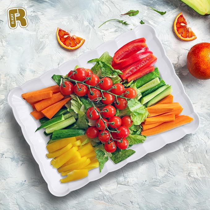 6 Pack White Serving Tray - Image 2