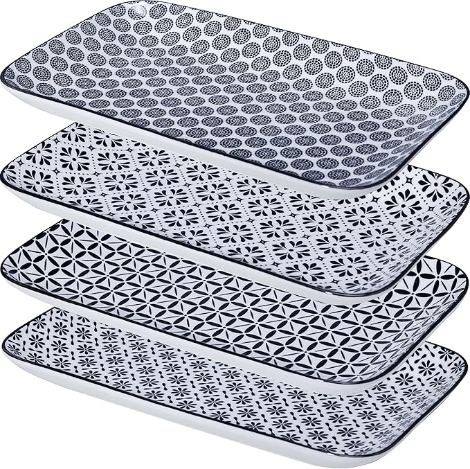 LEHAHA Serving Platters Set of 4, Serving Dishes by LEHAHA