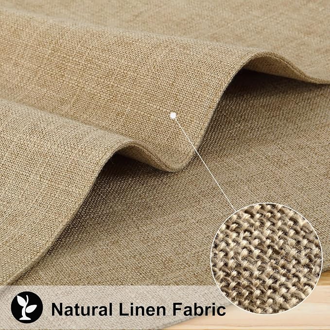 Faux Cotton Linen Placemats Set of 8, Cloth Washable Farmhouse Dining Table Mats - Image 2