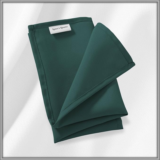 Lann's Linens Set of 144 Cloth Dinner Napkins, 20-inch Polyester Napkins - Image 6