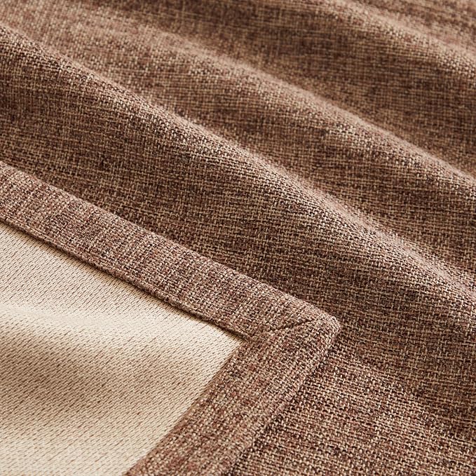 Burlap Style Farmhouse Table Runner, 14x72 Inches Brown | Thick Durable Fabric - Image 6