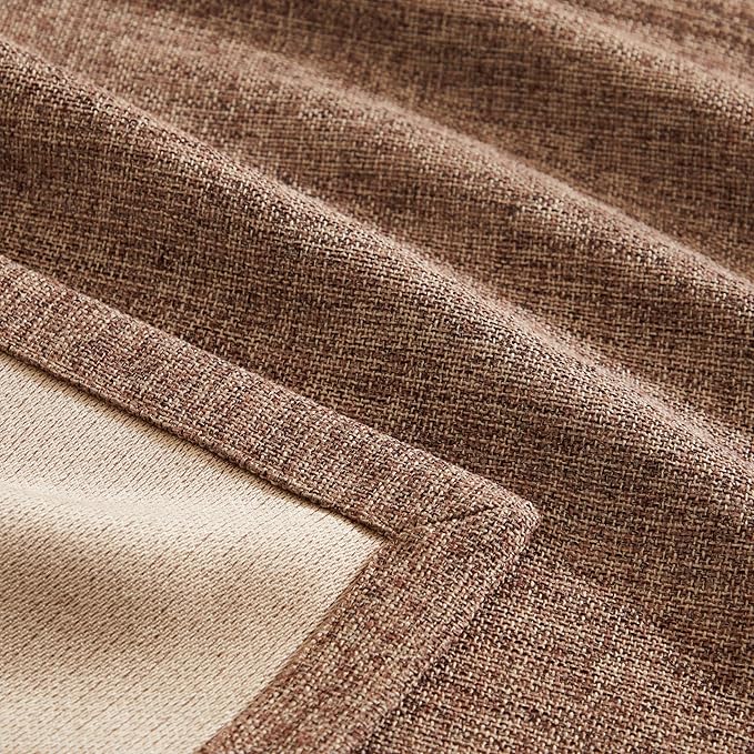 Burlap Style Farmhouse Table Runner, 14x108 Inches Brown | Thick Durable Fabric - Image 6