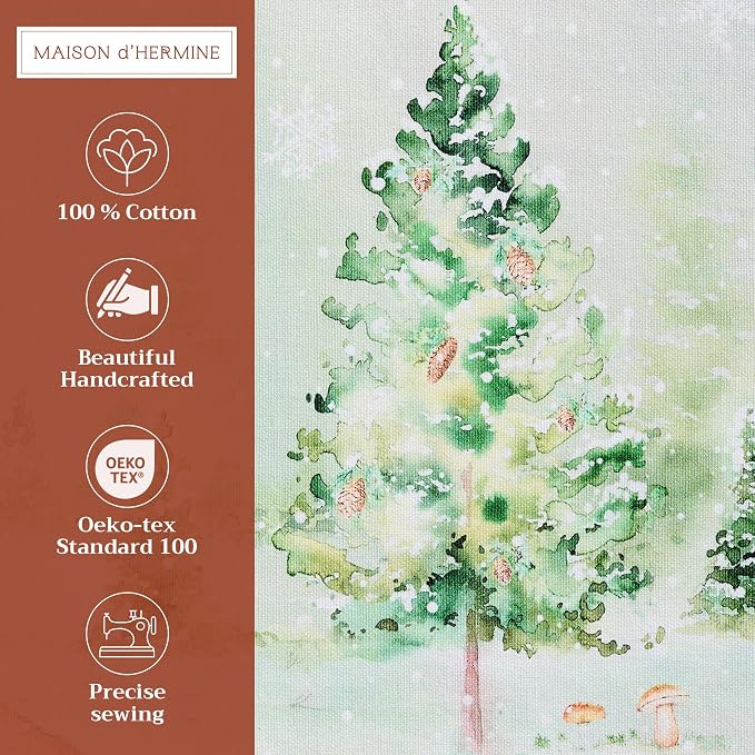 Maison d' Hermine Placemats Set of 4 Reusable 100% Cotton | Cloth Place Mats - Image 2