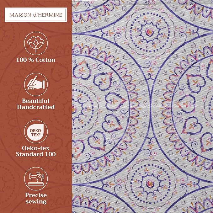 Maison d' Hermine Placemats Set of 4 Reusable 100% Cotton | Cloth Place Mats - Image 2