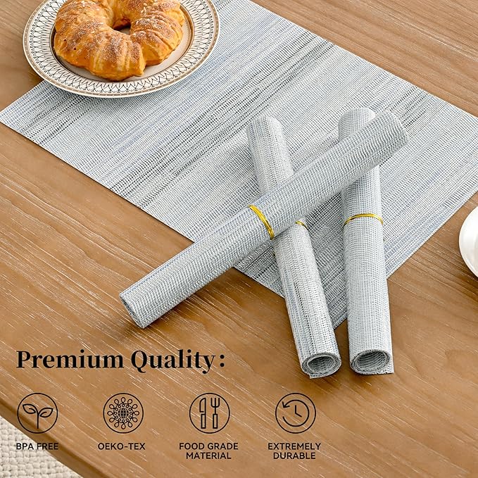 Leetaltree LightSteel Blue Placemats Set of 6 - Image 2