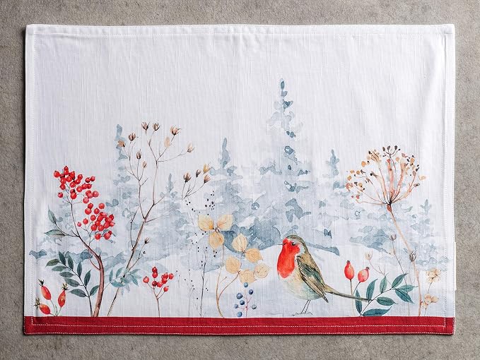 Maison d' Hermine Placemats Set of 4 Reusable 100% Cotton | Cloth Place Mats - Image 7