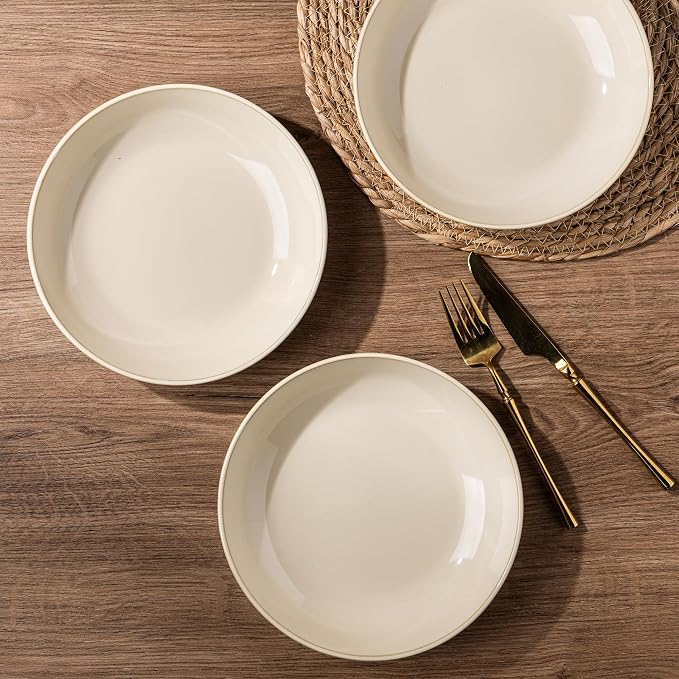 AmorArc 8.5'' Large Ceramic Pasta Bowls, 36oz Stoneware Pasta Serving Bowls Set - Image 2