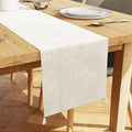 Encasa XO Table Runner, Embossed Velvet, Elegant 13"x94" | Cream, 175 GSM by EncasaXO