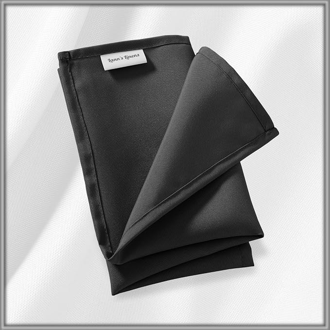 Lann's Linens Set of 12 Cloth Dinner Napkins, 20-inch Polyester Napkins - Image 6