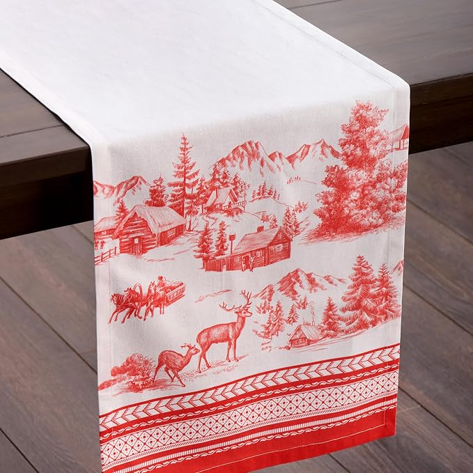 Maison d' Hermine Table Runner 100% Cotton 14.50" x 72" | Table Runners 72 - Image 9
