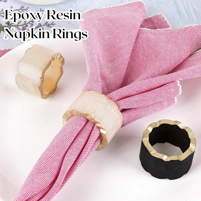 ALPHA Living HOME Epoxy Resin Napkin Rings - Image 8