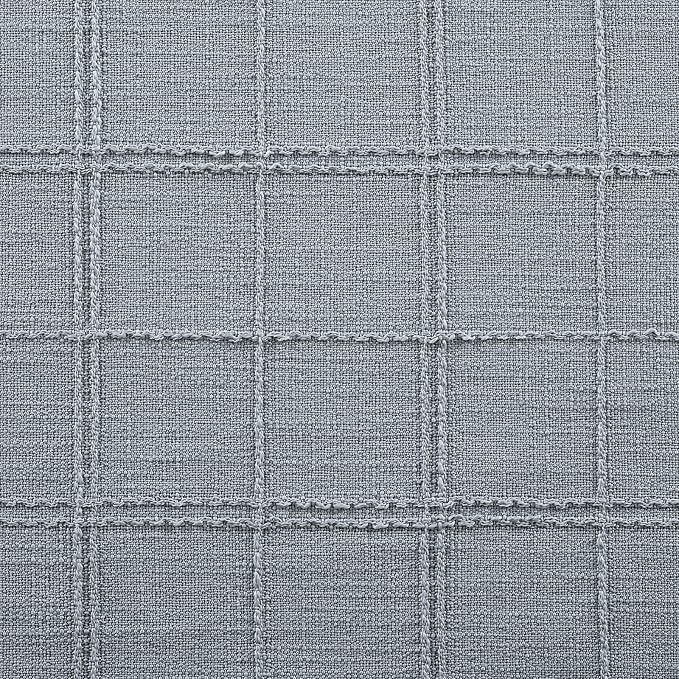 Linen Checked Farmhouse Table Runner, 13x48 Inches Chambray | Raised Grid Design - Image 6