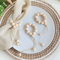 Handmade Napkin Ring with Wood Beads & Jute Twine by LEBEJUA-EXCLUSIVENAPKINRINGSSET