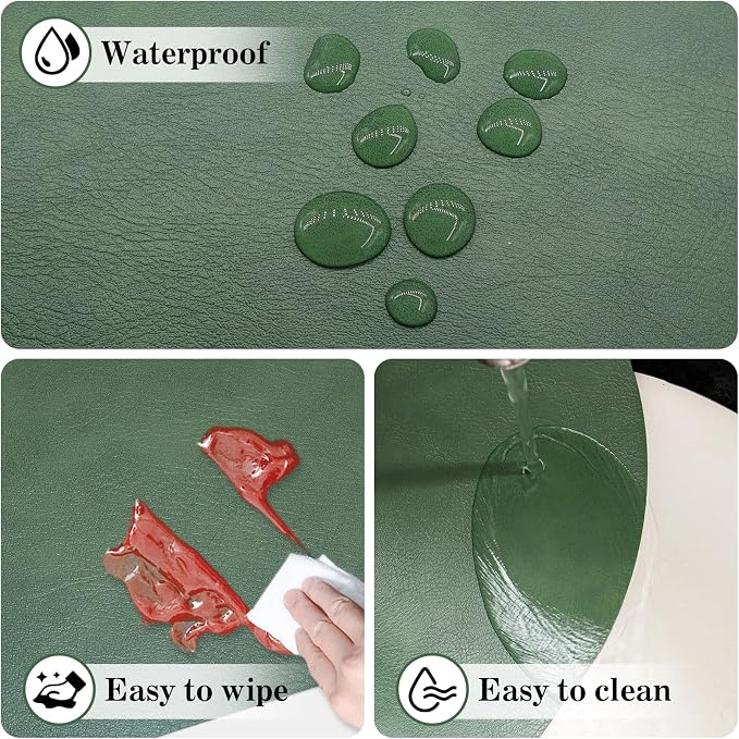 Faux Leather Placemats Set of 6 - Image 5
