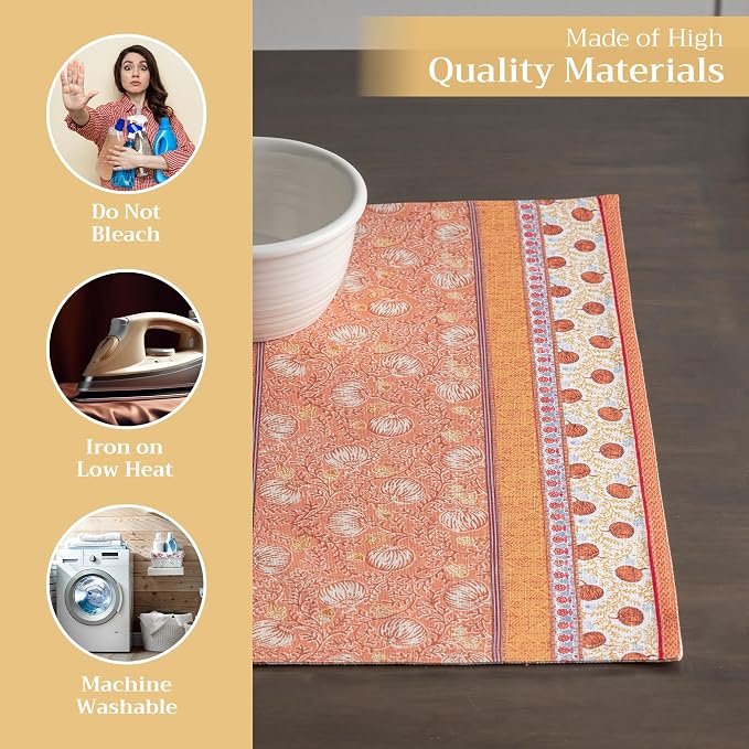 Maison d' Hermine Placemats Set of 4 Reusable 100% Cotton | Cloth Place Mats - Image 3