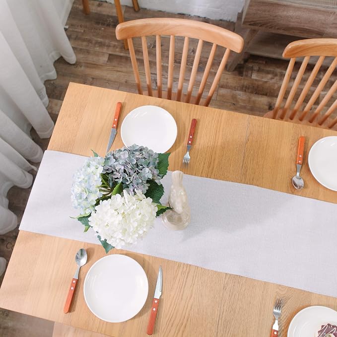 Soft Caddice Faux Linen 2 Piece Fabric in 1 Table Runner, eco-Friendly Fabric - Image 6