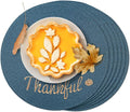 FunWheat Round Placemats Set of 6 Table Mats by FunWheat