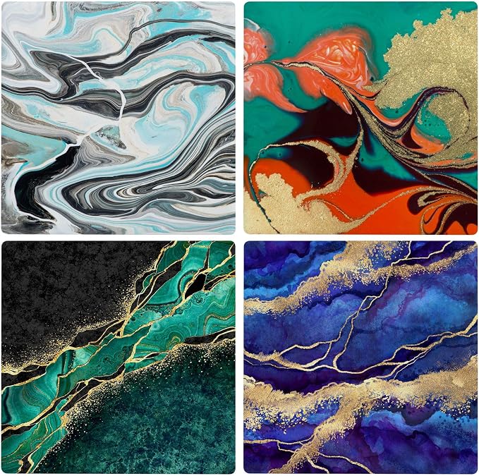 12 Pack 4 in Unglazed Ceramic Coasters - Image 6
