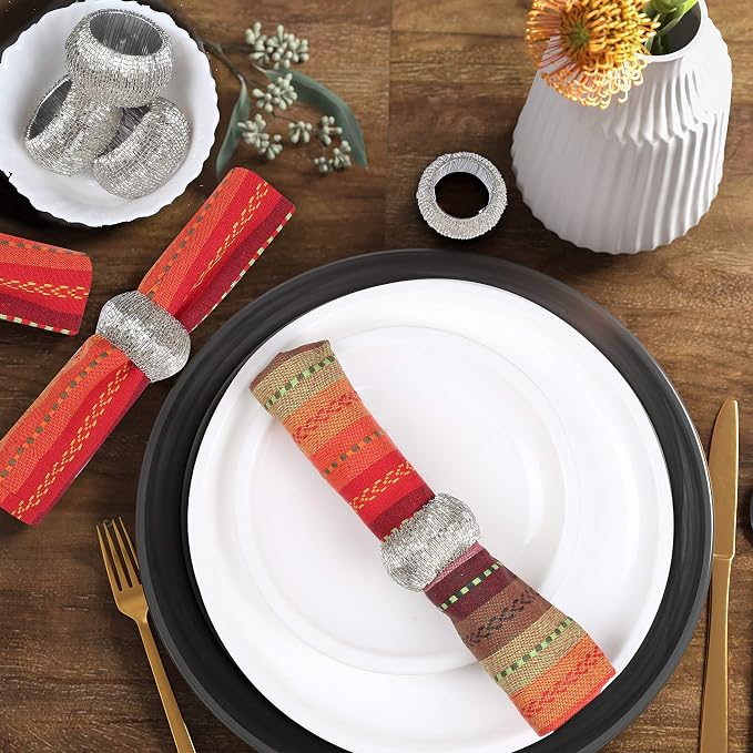 Lightnpro Beaded Napkin Ring Set of 12 - Image 5