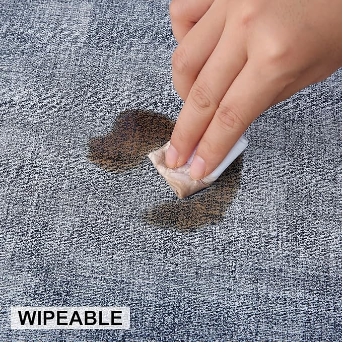 Faux Leather Heat Resistant Placemats 12 Packs, Waterproof Wipeable Dining PU - Image 5