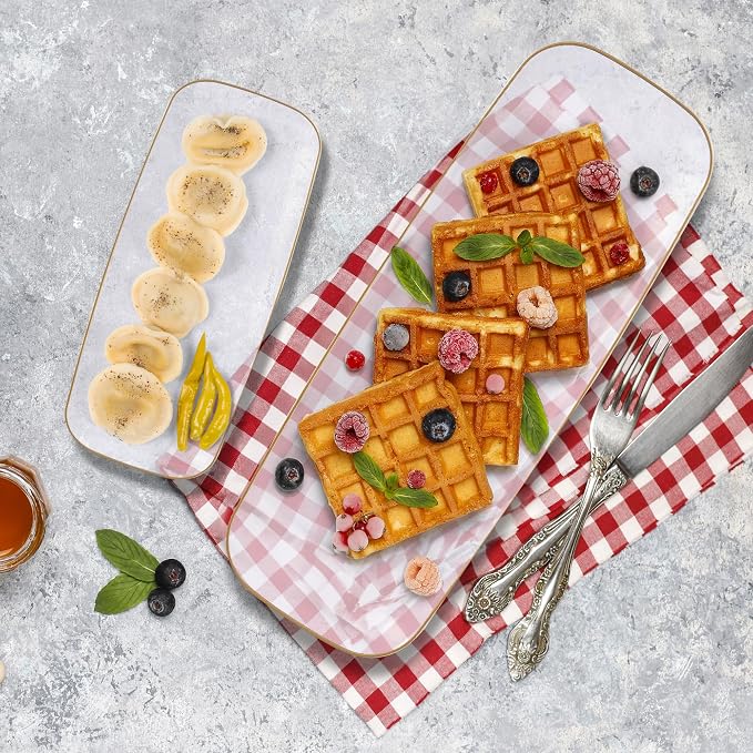 R-kay 4 Pack Clear Plastic Serving Trays - Image 3