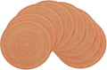 SHACOS Round Braided Placemats Set of 8 Fall Place Mats Washable Polyester 15 by SHACOS