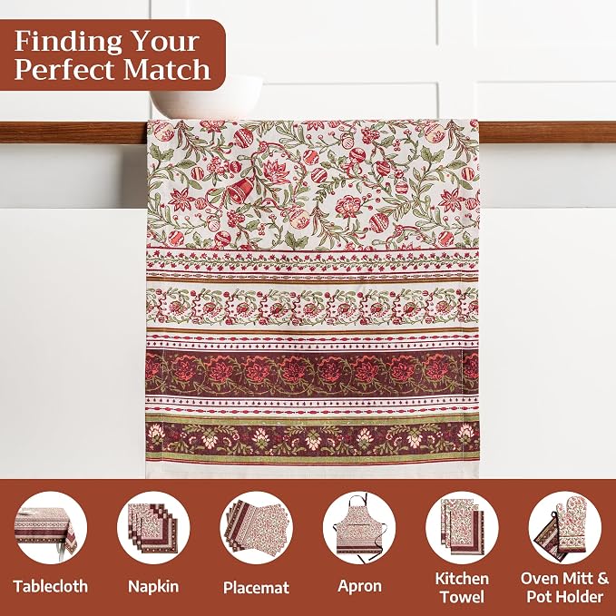 Maison d' Hermine Table Runner 100% Cotton 14.50" x 108" | Table Runners 108 - Image 4