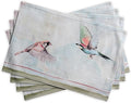 Maison d' Hermine Placemats Set of 4 Reusable 100% Cotton | Cloth Place Mats by MaisondHermine