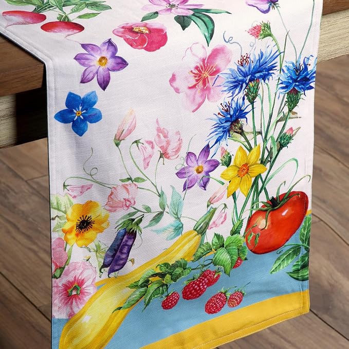 Maison d' Hermine Table Runner 100% Cotton 14.50" x 72" | Table Runners 72 - Image 9