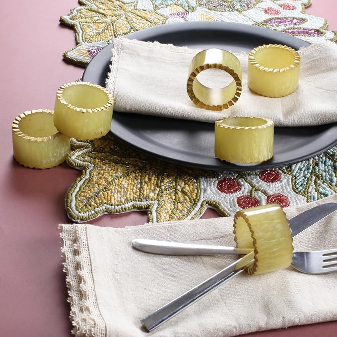 Epoxy Resin Napkin Rings Set of 12 - Image 2